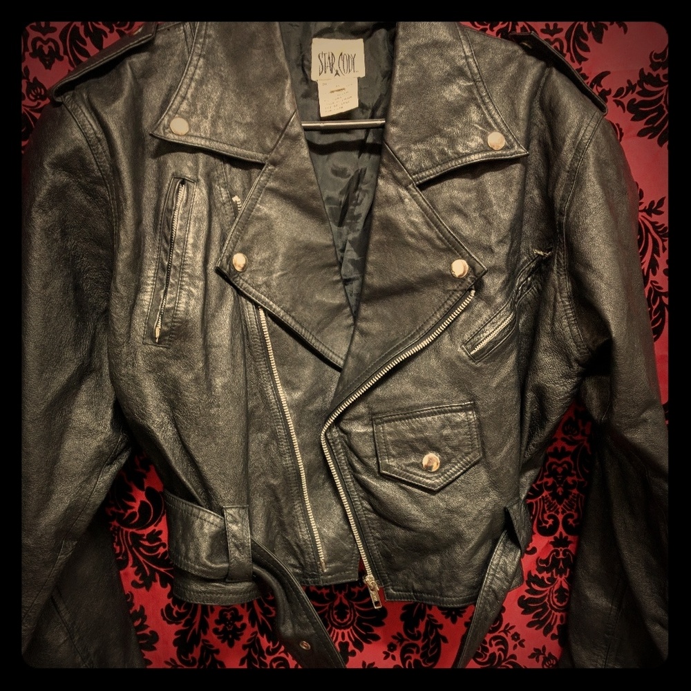 90's Retro Leather Jacket